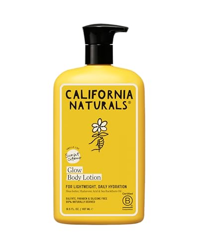 California Naturals Glow Body Lotion | Dry Skin Moisturizer 16.5oz