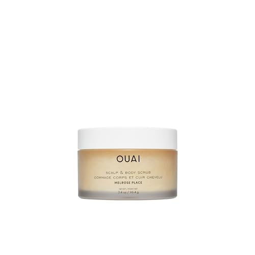 OUAI Melrose Place Scalp & Body Scrub – Exfoliating Sugar Scrub 3.4 Oz