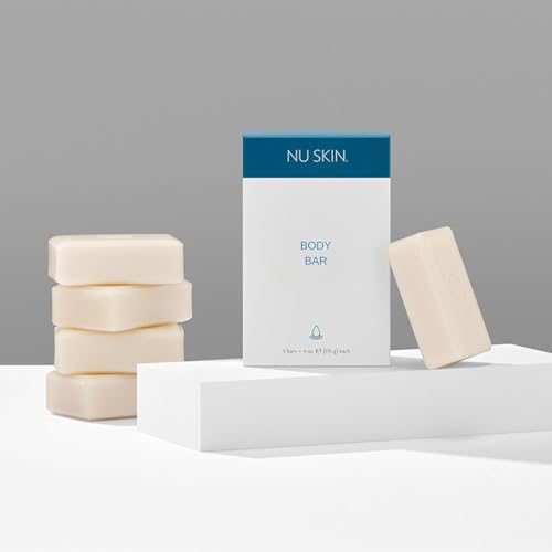 Nu Skin Body Bar Soap | Gentle Cleansing Bar with Moisturizing Aloe Vera | Non-Drying Daily Cleanser for Hands, Body & Face | Refreshing Scent | Soft, Hydrated & Revitalized Skin | 4 oz (2 Pack)