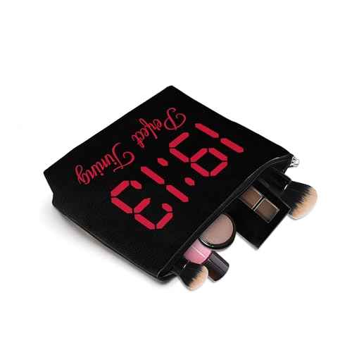 Sorority Gift Red and Black Makeup Cosmetic Bags Black Greek Sorority Gift Paraphernalia for Sister Friend