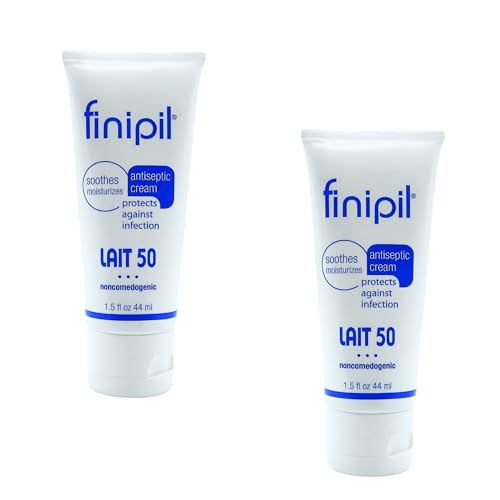 Nufree Finipil Lait 50 ? Antiseptic Post-Hair Removal Lotion, Soothes & Protects Skin, Set of 2 Tubes 44 Ml