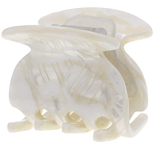 Camila Paris 1.5-Inch White Hair Claw Clip for Women