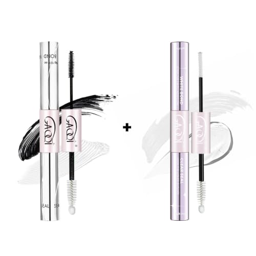 GAQQI Lash Cluster Glue Black & Lash Bond Seal Clear Bundle for Eyelash Extensions