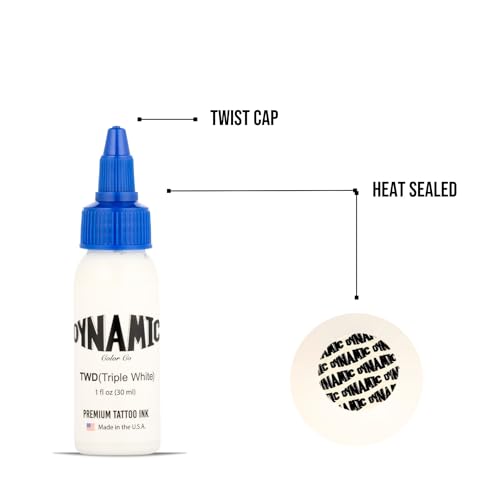 Dynamic Color Triple White Tattoo Ink 1 oz USA Made
