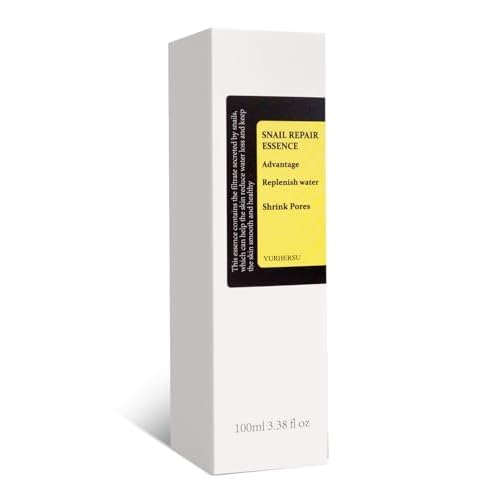 Snail Mucin Power Repairing Essence, with 96.3% Snail Secretion Filtrate, Replenish Water Shrink Pores, Hydrating Serum for Face Wrinkles & Fine Lines & Dull Skin; 100ml, 3.38 fl.oz;