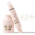 Freckle Stamp - Freckle Pen, Waterproof, Long-Lasting Fake Freckles Quick Dry 5-Point Faux Freckle Stamp Cushion Stain Marker Pencil Tool for Natural and Lifelike Sunkissed Face Freckle Makeup (Light)