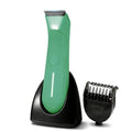 Body Trimmer for Men - Groin & Ball Shaver with Charging Dock - Constant Power No-Pull Electric Pubic Hair Clipper - 5-in-1 Guard Waterproof Body Groomer with LED Light, for Groin, Armpit & Body