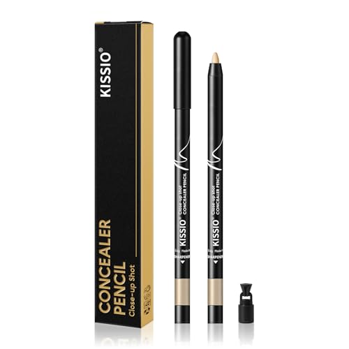KISSIO Concealer Pencil - Waterproof Under Eye Cover, Shade 02