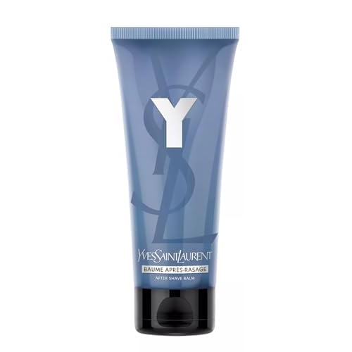 Yves Saint Laurent Y After Shave Balm for Men, Moisturizing Post-Shave Face Balm, Alcohol-Free, Fresh Citrus & Woods Scent, 1.6 oz / 50 ml Flip Top Tube UNBOXED (3 Pack)
