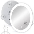 Mavoro 10X LED Magnifying Makeup Mirror with 3 Suction Cups
