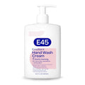 E45 Hand Wash Cream, for Dry, Itchy, Sensitive Skin, Fragrance-Free, No Soap Formula, Dermatologist Tested, for Healthier Skin, 8.5 fl oz (250ml)