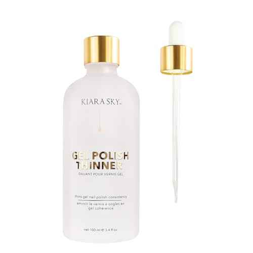 Kiara Sky Gel Polish Thinner | Gel Polish Revival | Thinner for Gel Polish Soak Off + UV LED Nail Lamp Gel | 3.4fl oz