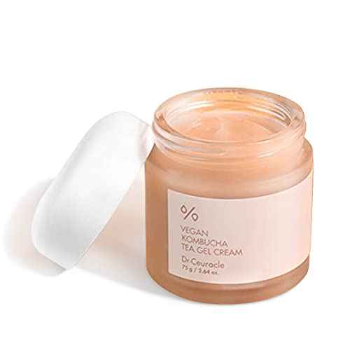 Dr.Ceuracle Vegan Kombucha Tea Gel Cream 2.65 fl.oz.| Vegan all in one Gel Cream for All Skin Types with Kombucha Tea Extract