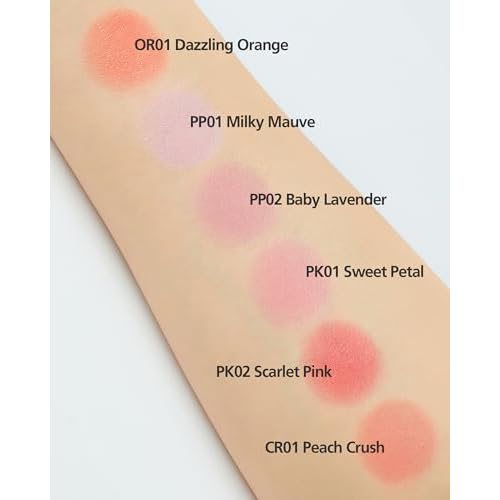 THESAEM Jelly Blusher - PK01 Sweet Petal Daily Muted Pink - Korean Watercolor Blush Cushion Velvet Finish - Long-Lasting Vibrant Cheek Color with Smooth Blending Formula, 0.21oz