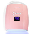 Cordless Nail Lamp, 48W Rechargeable Wireless UV Led Nail Lamp UV Gel Nail Light Nail Dryer with Auto Sensor, Professional Quick Dry Nail Curing Lamp for Salon & Home