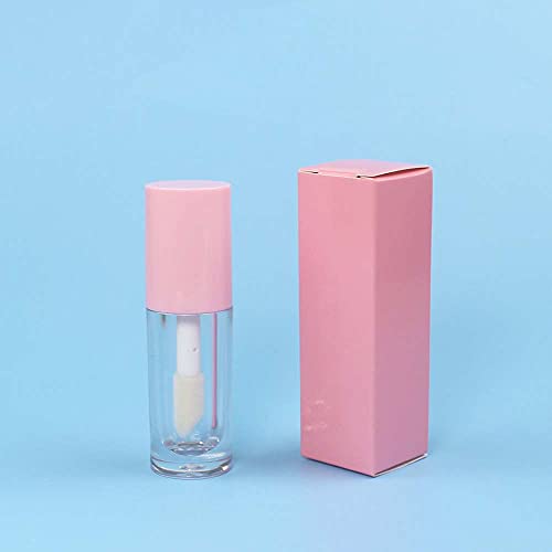 50 Pcs Pink Lip Gloss Boxes 28x28x89mm Cosmetic Packaging