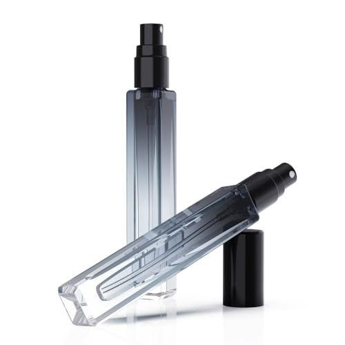 Seafulee Gradient Black Cap 10ML Refillable Perfume Atomizer Set - 5 Pack