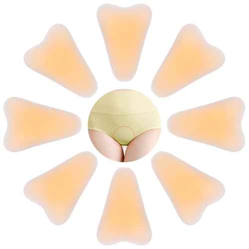 8-Pack Upgraded Camel Concealer Toe Cover for Women, Adhesive Reusable Silicone Pads with No-Bump Design, Anti Camel Insert for Swimsuit Yoga Leggings, Comfortable Fit