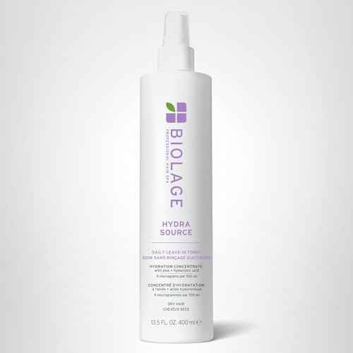 Biolage Hydra Source Daily Leave-In Tonic - Moisturizes & Detangles, Blowout Primer, Heat Protectant & Detangler, For Dry Hair, 13.5 Fl Oz