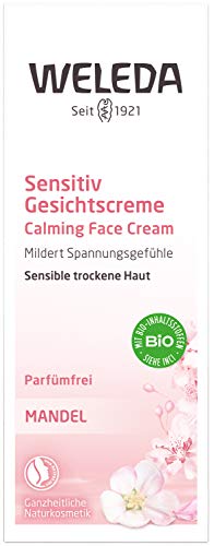 Weleda Sensitive Care Face Cream, 1 Fluid Ounce, Fragrance Free, Plant Rich Moisturizer with Sweet Almond Oil