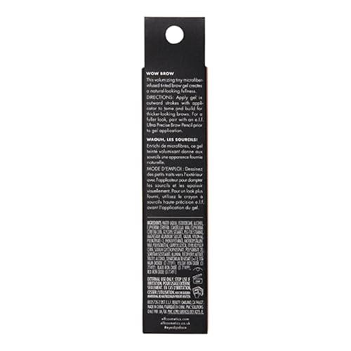 e.l.f. Wow Brow Gel Taupe - Fiber-Infused Wax-Gel, 2 Pack