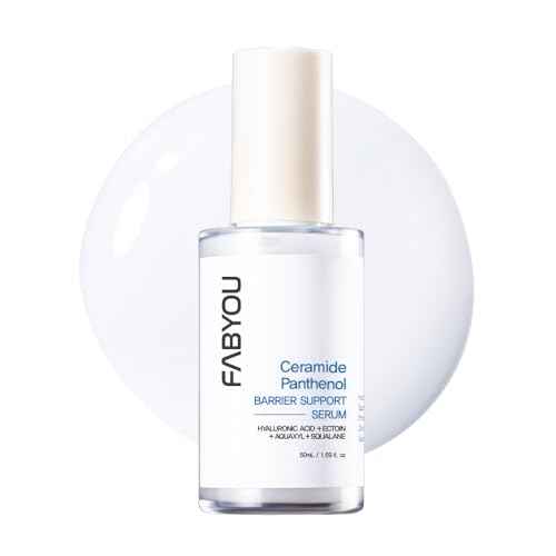 Ceramide Panthenol Barrier Support Serum 1.69 fl oz - Deep Hydration & Soothing for Dry & Sensitive Skin, Barrier Repair with 8 Types of Hyaluronic Acid, Korean Skincare