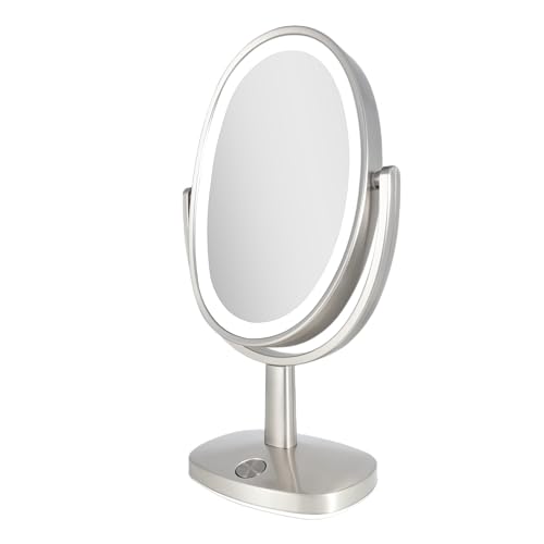 Zadro Newport 10" x 18" LED Lighted Makeup Mirror with 5X/1X Magnification