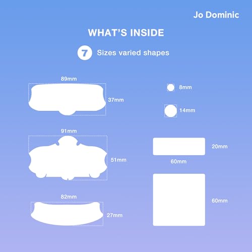 MAGIX PATCH 124 Pimple Patches by Jo Dominic?Large Pimple Patches for Face & Body, Big Acne Patches, Fits Various Areas XL Hydrocolloid Patch, Absorbs Oil & Zit Hydrocolloid Patch (7 Sizes)