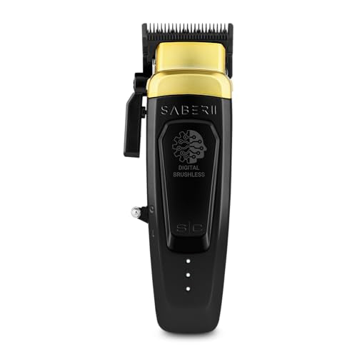 StyleCraft Saber II Cordless Hair Clipper - Brushless Motor, Full Metal