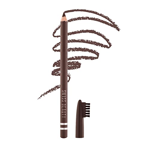Swiss Beauty Waterproof Eyebrow Pencil Dark Brown 02
