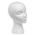 Female Styrofoam Mannequin Head Model - Wig/Hat Display Stand Art