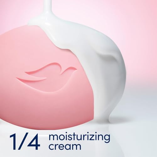 Dove Pink Beauty Bar Soap, Deep Moisture Cleanser, 3.17 oz Each, 4 Bars