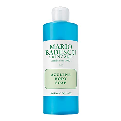 Mario Badescu Azulene Body Soap, Gentle Bath Wash to Soften, Nourish & Cleanse, Comforting Chamomile-Infused Formula for Dry or Sensitive Skin