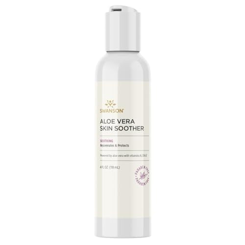 Swanson Aloe Vera Skin Soother 4 fl Ounce (118 ml) Gel