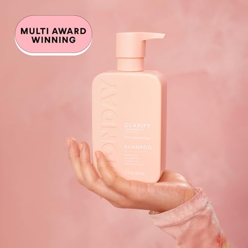 MONDAY HAIRCARE Clarify Shampoo and Conditioner Set 12 oz for Oily Hair Made with Grapefruit Extract, Coconut Oil, Shea Butter, Vitamin E and Pro-Vitamin B5