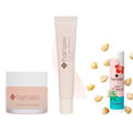 Hanalei Lip Care Bundle - Sugar Lip Scrub, Kukui Oil Lip Treatment in Clear, and Kukui Lip Balm in Vanilla