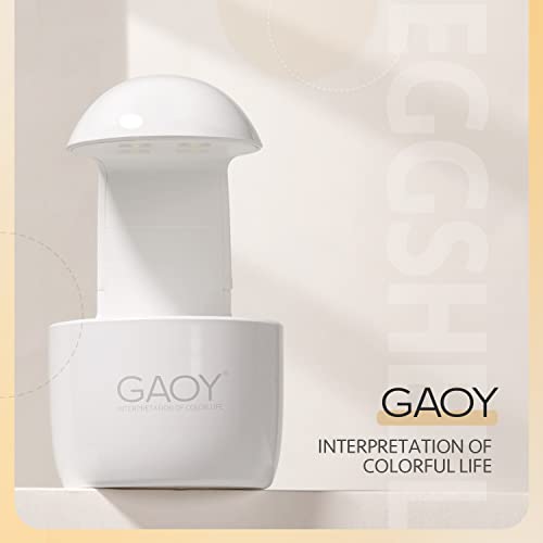GAOY Mini UV LED Nail Lamp - Portable Travel Gel Light for Nail Tips (White)