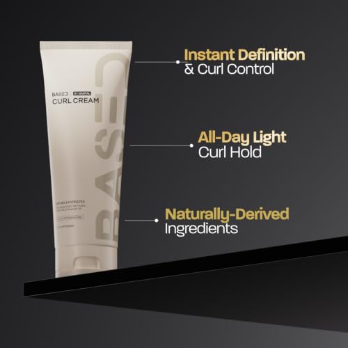 BASED Curl Cream for Men - Curl Defining & Frizz Control