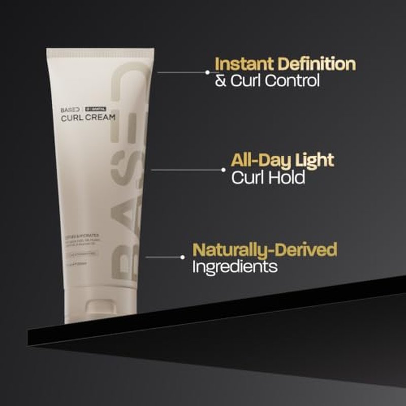 BASED Curl Cream for Men - Curl Defining & Frizz Control