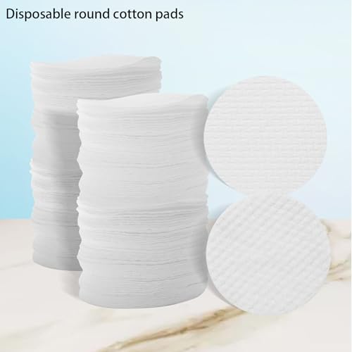Disposable Facial Pads 200 Pcs Soft Non-Woven Makeup Remover & Cleansing Cushions