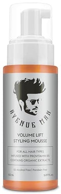 Avenue Man Volume Lift Mousse - 5.07 oz Hair Foam