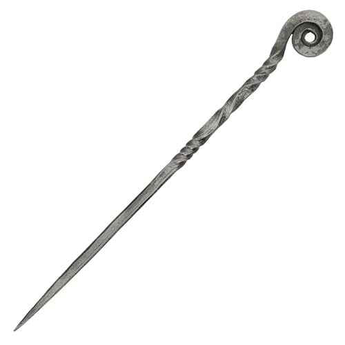 Armory Replicas Charming Countess Everyday Wear Forged Iron Twisted Spiral Design Medieval Hair Stick - Exquisite Gifts for Her, Perfect Renaissance Faire Accessory