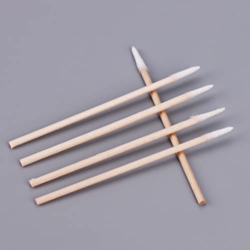 200pcs Cotton Swabs with Wooden Handles, Precision Pointed Tips for Beauty & Makeup - Bagged