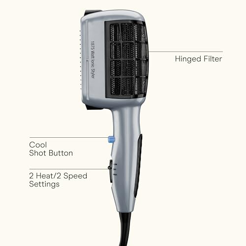 Conair 3-in-1 Hair Dryer with Ionic Technology, 1875W