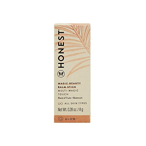 Honest Beauty Magic Beauty Balm Stick with Shea Butter, Jojoba & Argan Oil | Multitasking Balm Stick | EWG Certified & Hypoallergenic & Non-Comedogenic | Cruelty Free | 0.4 Fl Oz