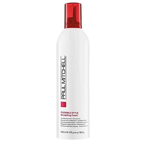 Paul Mitchell Sculpting Foam, Touchable, Flexible Hold + Frizz Control, For All Hair Types