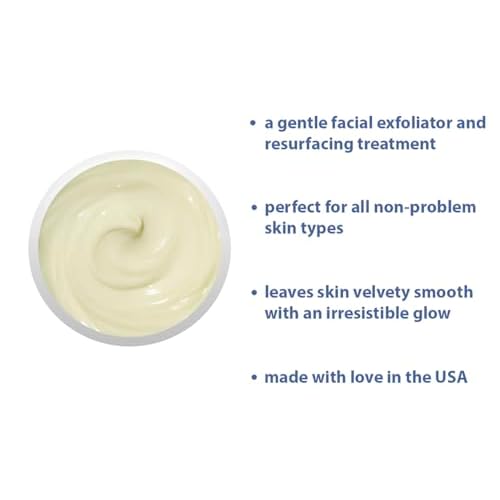 RAYA Microdermabrasion Facial Cream (107), Gentle Resurfacing and Cleansing Solution for Non-Problem Skin, Face Moisturizer, Face Cream for Women, Works to Minimize Fine Lines and Wrinkles, 2oz