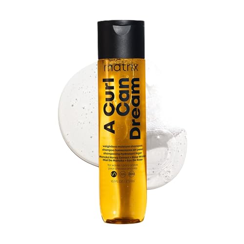 Matrix A Curl Can Dream Weightless Moisture Shampoo For Wavy Hair - Moisturizes and Defines Waves with All Day Frizz Control, With Manuka Honey Extract, Silicone-Free
