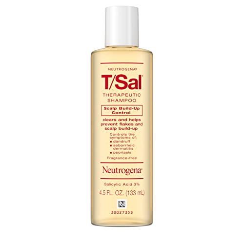 Neutrogena T/Sal Therapeutic Scalp Shampoo 0.75 Fl Oz Pack of 6 for Dandruff & Psoriasis Relief