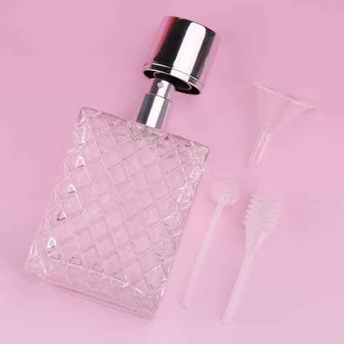 Glass Perfume Bottles Empty Refillable, 100ml /3.4oz Atomizer Sprayer for Perfume, Cologne Bottles Empty with Perfume Dispenser